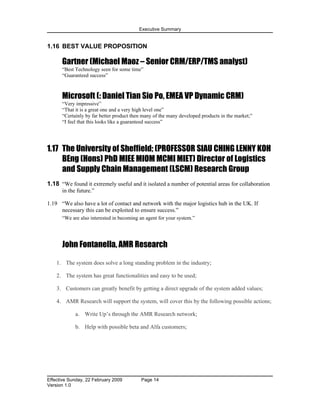 Executive Summary   Tmss