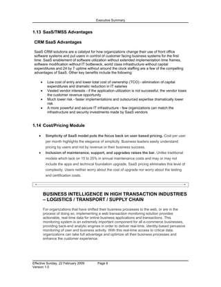 Executive Summary   Tmss