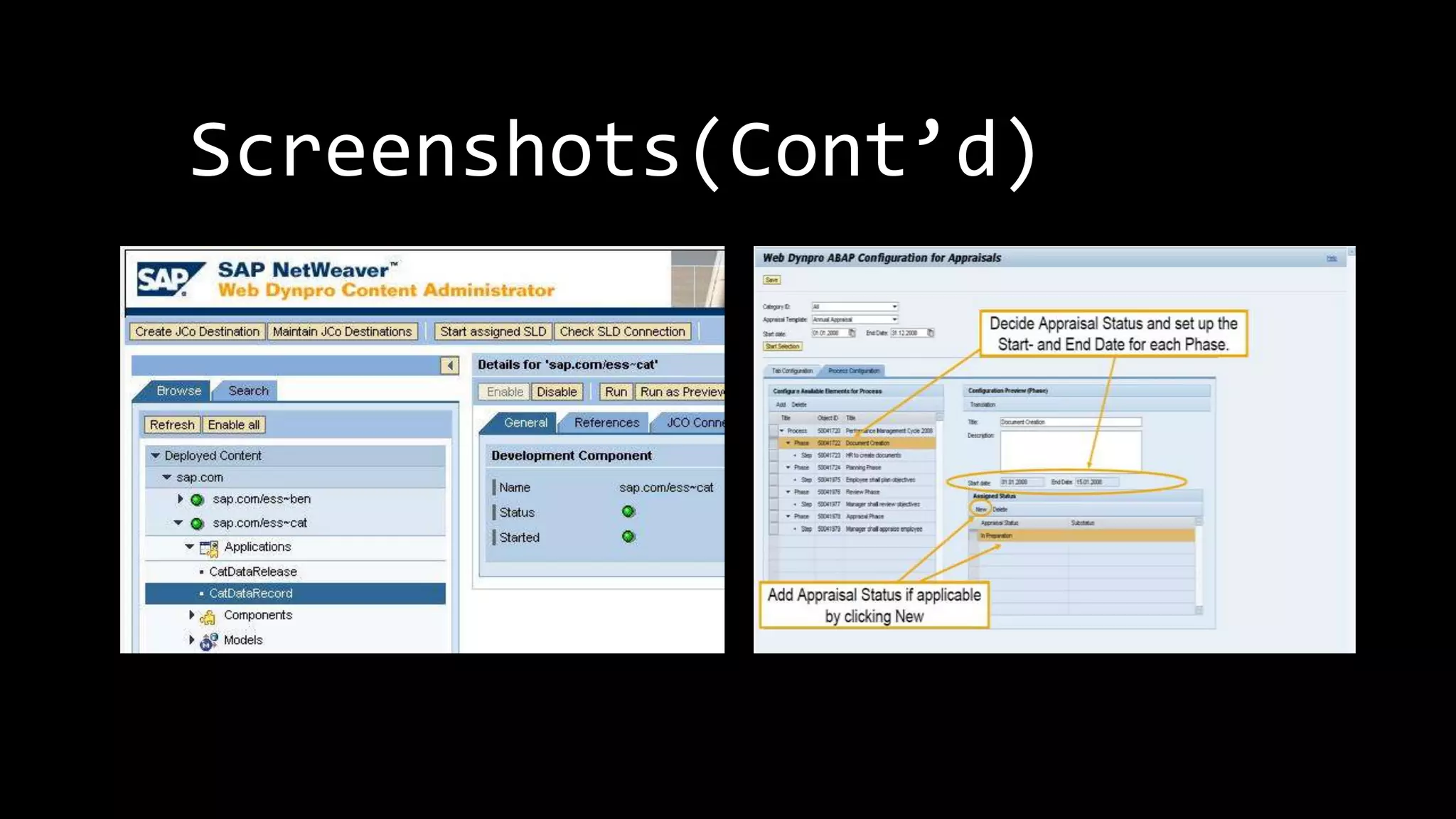 Screenshots(Cont’d)
 