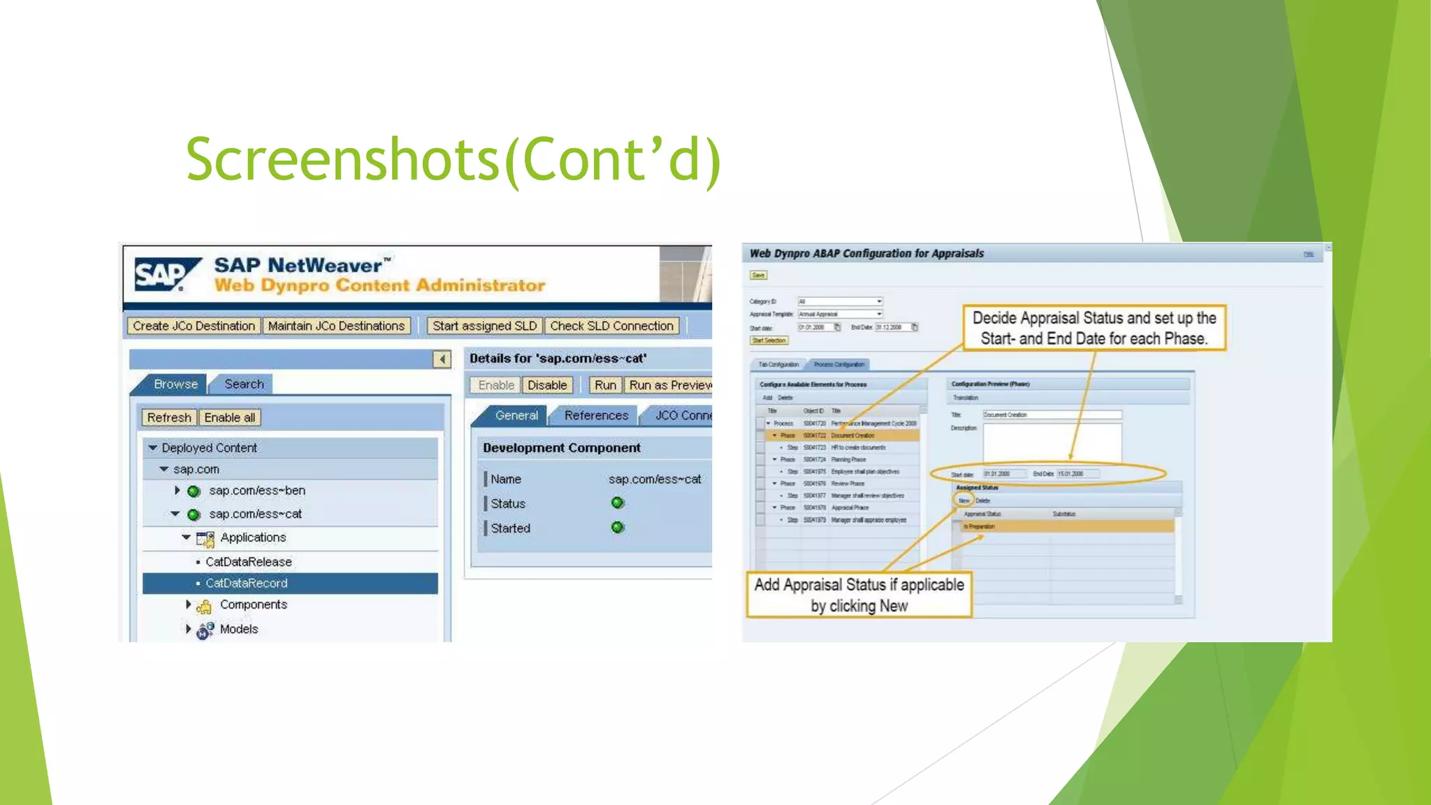 Screenshots(Cont’d)
 