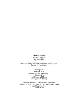 Exegesis biblica | PDF