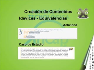 Creación de ContenidosIdevices