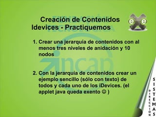 Creación de ContenidosIdevices