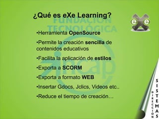 ¿Qué es eXe Learning?Herramienta OpenSource