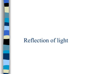 Reflection of light 