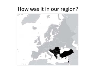 How was it in our region?
 