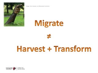 Migrate≠     Harvest + TransformImage: Chris Downer, via Wikimedia Commons