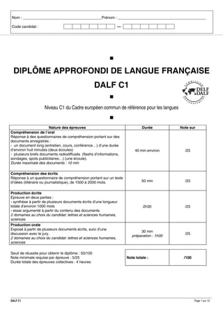 Exemple 1 Sujet Complet Dalf C1