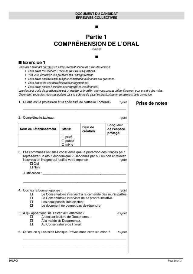 Exemple 1 Sujet Complet Dalf C1