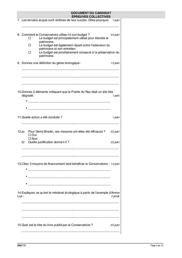 Exemple 1 Sujet Complet Dalf C1