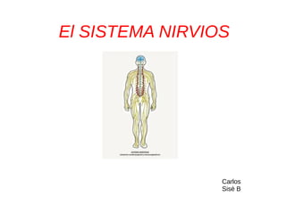 El SISTEMA NIRVIOS
Carlos
Sisè B
 