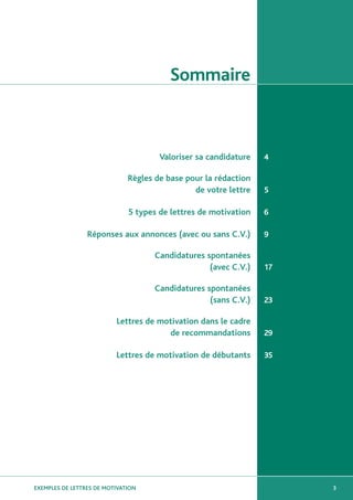Sommaire



                                      Valoriser sa candidature   4

                              Règles de ba...