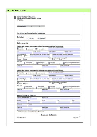 35 – FORMULARI
 