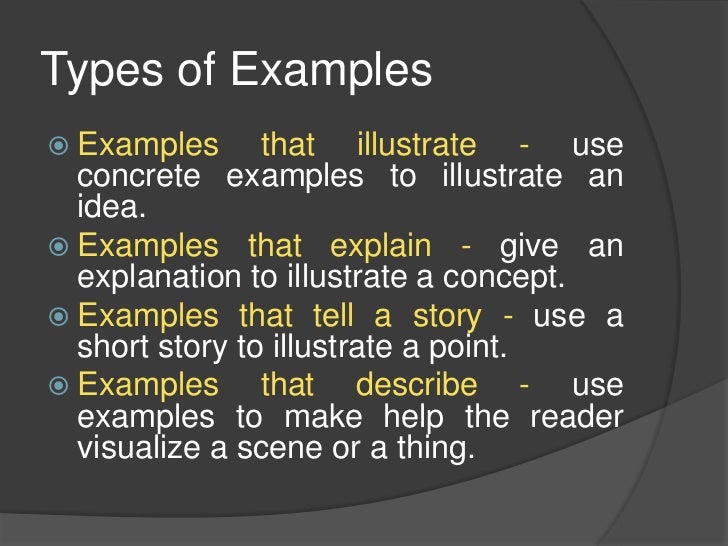 Exemplication essay