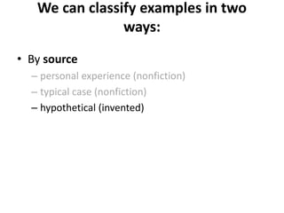 Classification And Exemplification Simple Example Exemplification powerpoint presentation | PPTX