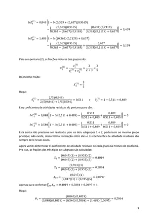 Simulation Unifac Exemplo de aplicação modelo unifac | PDF