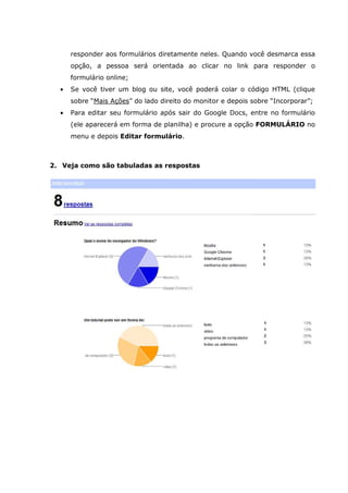 Exemplo formulario google docs