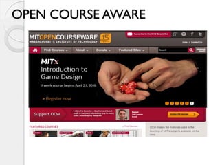 OPEN COURSE AWARE
 