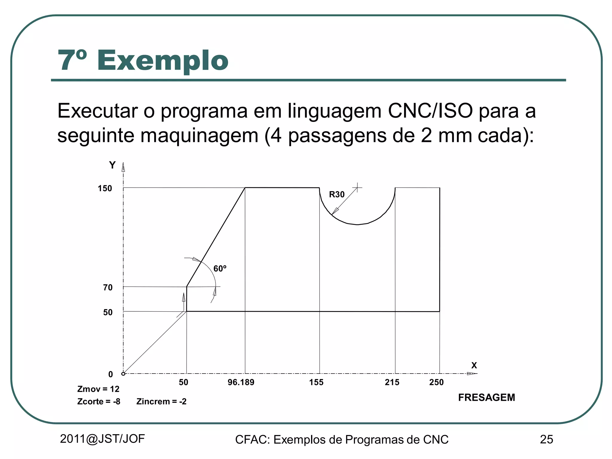 Exemplos de programas em cnc (1) | PDF