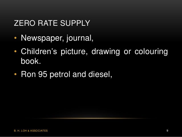 Exempted And Zero Rate Supply