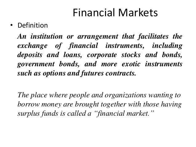Financial market wikipedia