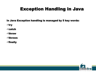 Exeption handling | PPT