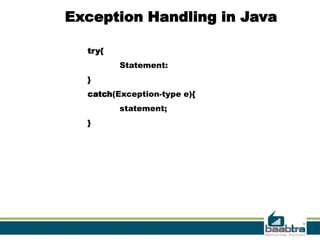Exeption handling | PPT