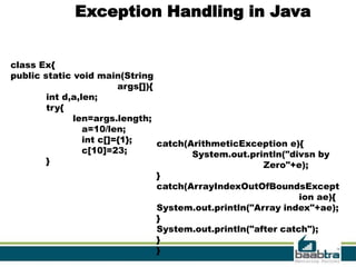 Exeption handling | PPT