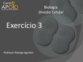Biologia
Divisão Celular

Exercício 3
Professor Rodrigo Agrellos

 