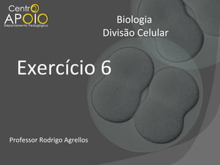 Biologia
Divisão Celular

Exercício 6
Professor Rodrigo Agrellos

 