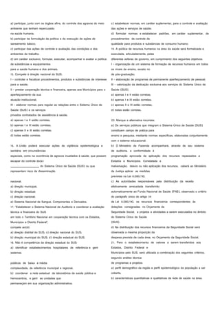 Exercício e gabarito da lei 8080 e 8142