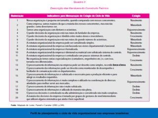 Perfil de planejamento e ciclo de vida organizacional nas empresas brasileiras
 