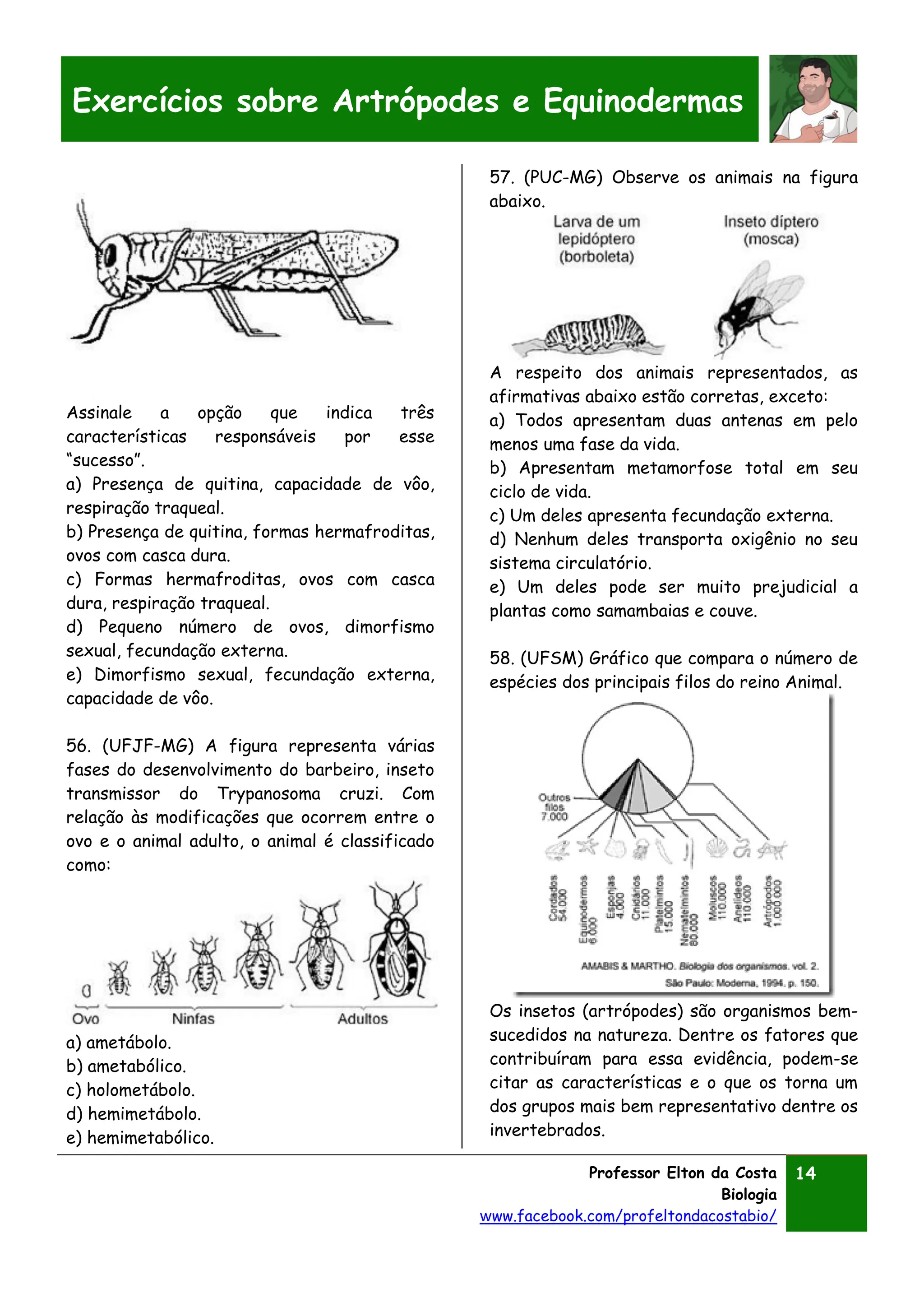 EXERCÍCIOS ARTRÓPODES E EQUINODERMAS.pdf