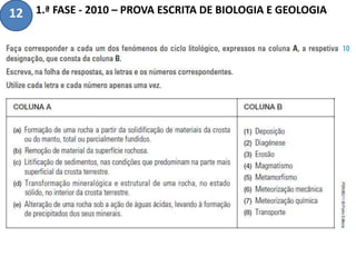 1.ª FASE - 2010 – PROVA ESCRITA DE BIOLOGIA E GEOLOGIA12
 
