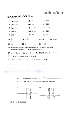 Exercícios de calculo 1   limites