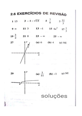 Exercícios de calculo 1   limites