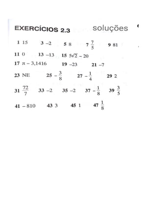 Exercícios de calculo 1   limites