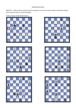 Professor Luiz: Atividade 2 - Xadrez para iniciantes