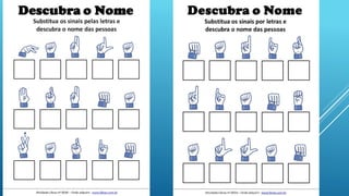 Exercícios práticos de libras