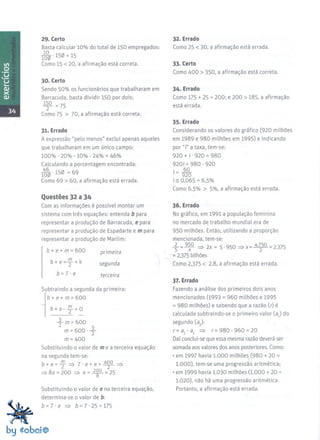 Exercícios resolvidos e comentados   matemática e raciocínio lógico Slide 34