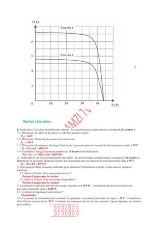 Qestions + Correction :
 