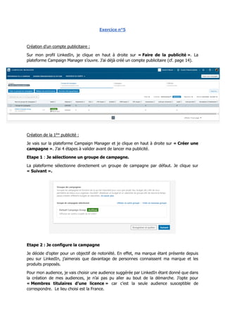 Exercice LinkedIn - Ksenia Karpenko