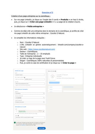 Exercice LinkedIn - Ksenia Karpenko