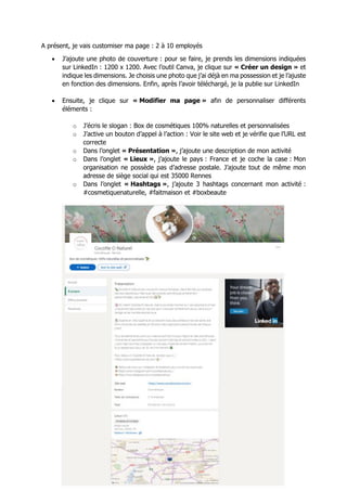 Exercice LinkedIn - Ksenia Karpenko