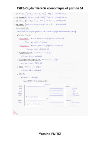 FSJES-Oujda filière Sc économique et gestion S4
Yassine FNITIZ
 