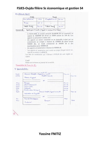FSJES-Oujda filière Sc économique et gestion S4
Yassine FNITIZ
 