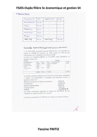 FSJES-Oujda filière Sc économique et gestion S4
Yassine FNITIZ
 
