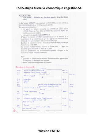 FSJES-Oujda filière Sc économique et gestion S4
Yassine FNITIZ
 