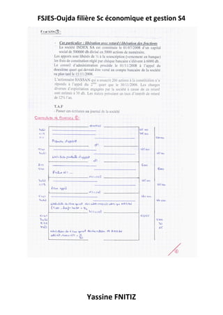 FSJES-Oujda filière Sc économique et gestion S4
Yassine FNITIZ
 