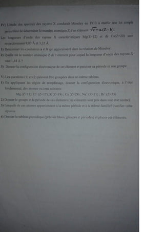 Exercices atomistique smpc s1 .
